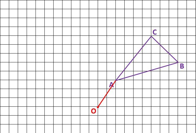 回転移動の作図方法を伝授 マス目を利用して三角形を90 回転 みみずく戦略室