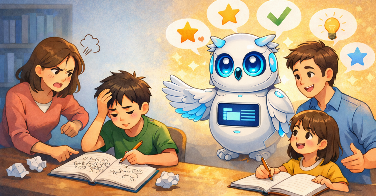 【AI活用】「子どもの字が汚い」問題を解決！ぐちゃぐちゃノートを上手に褒めるコツ